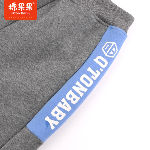 棉果果冬季新品男奥粒绒针织加绒长裤M412200423683 商品图4