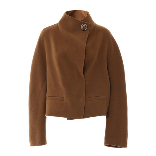 VIMAGE纬漫纪冬季新款小众设计时尚个性百搭宽松毛呢外套女V2014602 商品图5