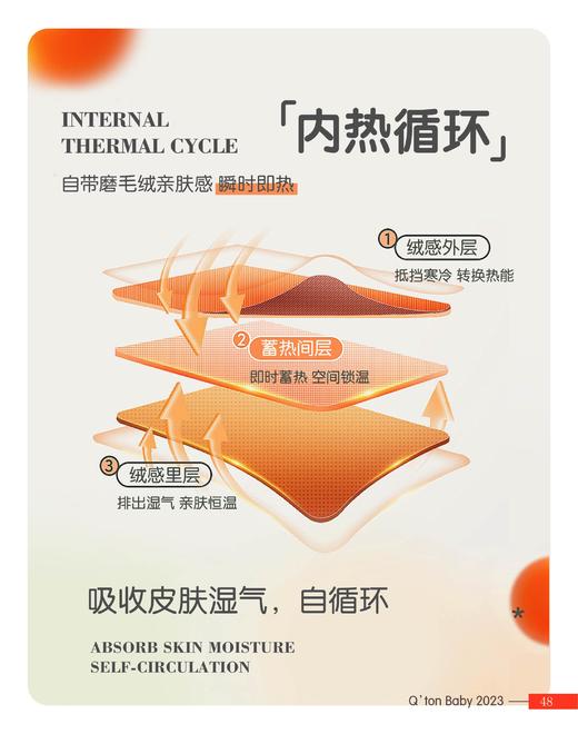 棉果果冬季新品内衣家居中小童80-130码女童3A抗菌暖姜套头套装M421302423713 商品图7