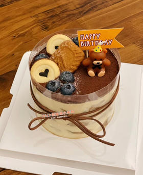 提拉米苏男生女生生日纪念日蛋糕（提前一天预定