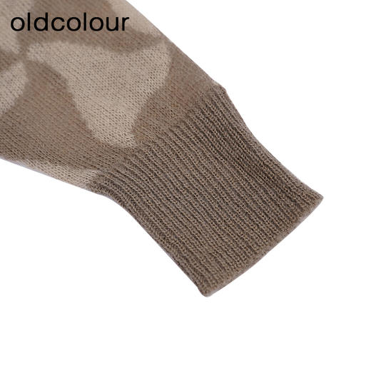 oldcolour圆领套头针织衫秋季新款宽松时尚短款毛衣女O33052342 商品图4