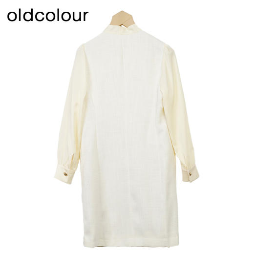 oldcolour小香风连衣裙秋季新款飘带气质高级感短裙女O33103380 商品图4