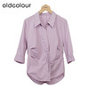 oldcolour宽松百搭衬衫秋季新款休闲简约七分袖上衣女O31012118 商品缩略图0