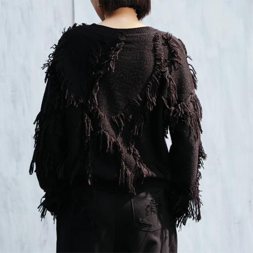 LIYIHAN 流苏毛衫上衣 Y233M10590 商品图2