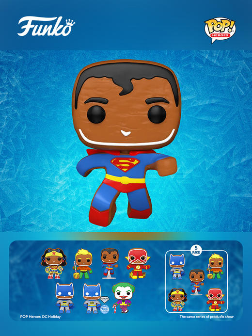 Funko POP Heroes DC Superman(GB)美漫 DC英雄假日POP公仔超人手办 64322 商品图1