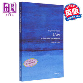 预售 【中商原版】法律 简要介绍 Law A Very Short Introduction 英文原版 Raymond Wacks 律师工作 法院 法治事件