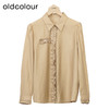 oldcolour休闲花边衬衫秋季新款宽松气质百搭纯色上衣女O32013213 商品缩略图1