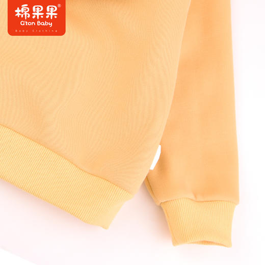 棉果果冬季新品男童连帽套头加绒卫衣M412182423666 商品图2