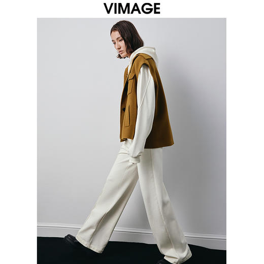 VIMAGE纬漫纪冬季新款时尚休闲裤子V2005621 商品图2