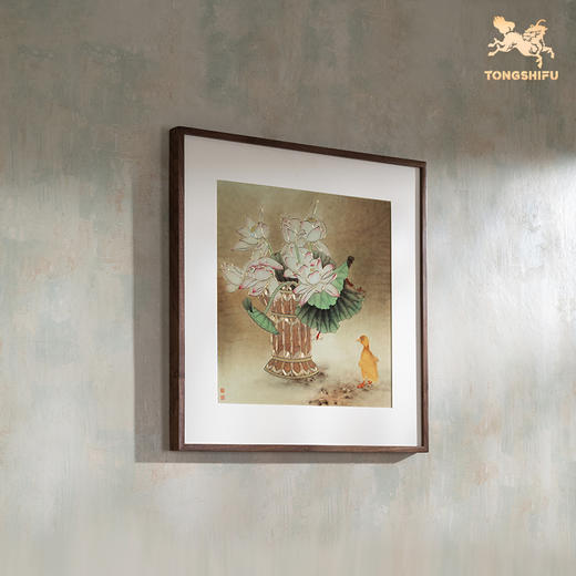 铜师傅 手工錾刻 铜雕画《鸭趣图》客厅玄关沙发背景墙装饰画 商品图3