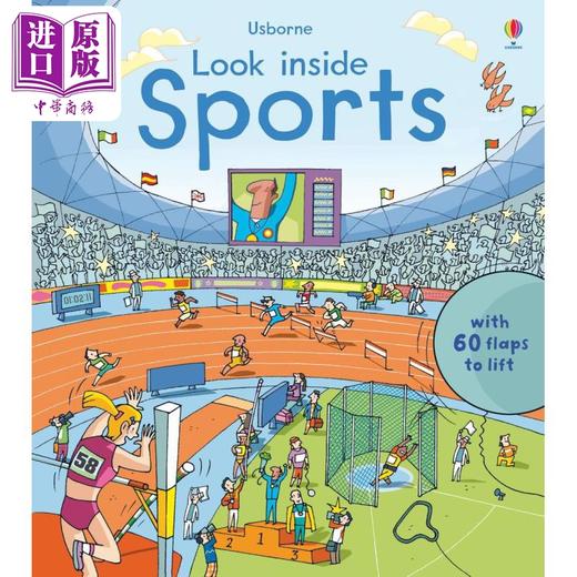 【中商原版】尤斯伯恩看里面低幼系列 揭秘运动会 Usborne Look Inside Sports 英文原版 儿童科普 百科绘本 精装进口儿童读物 商品图0