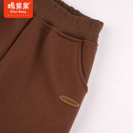 棉果果冬季新品男童针织加绒长裤M412200423681 商品图3