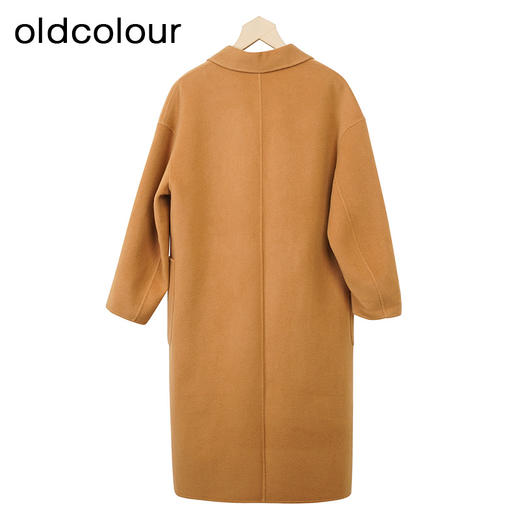 oldcolour双面毛呢大衣秋季新款绵羊毛韩版气质呢大衣女O34156427 商品图3