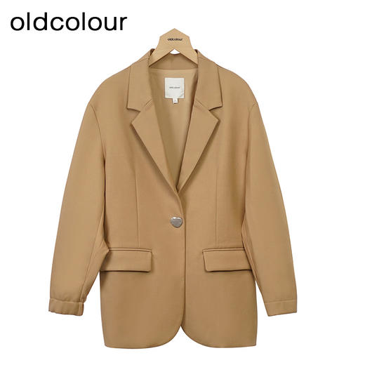 oldcolour设计感西装秋季新款休闲简约气质宽松外套女O34048438 商品图0