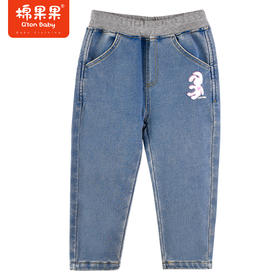 棉果果冬季新品女童加绒牛仔裤M422200423616