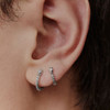订购10周到｜MARIA BLACK-Magnolia 6 Huggie-纯银 锆石 耳环（单只）［丹麦设计师］ 商品缩略图0