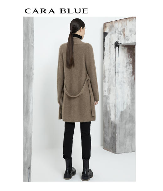 CARA BLUE长款系带时尚针织开衫 商品图2