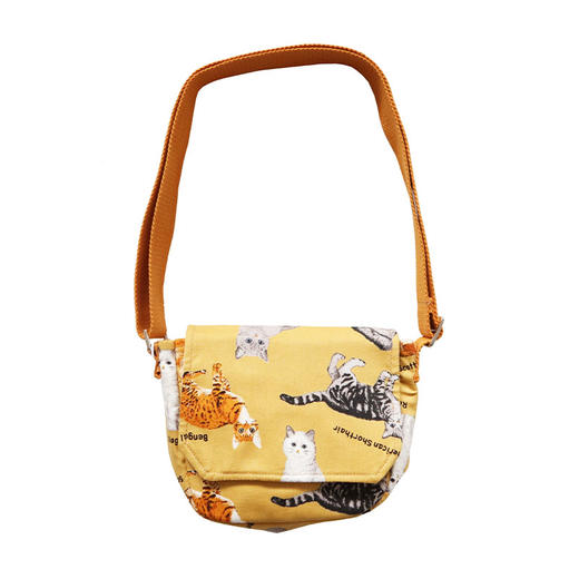 HUJI祤集Flap斜挎包插画猫猫和熊熊 商品图6