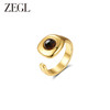 ZEGL法式虎眼石开口戒指女小众设计时尚个性2023年新款指环食指戒 商品缩略图3