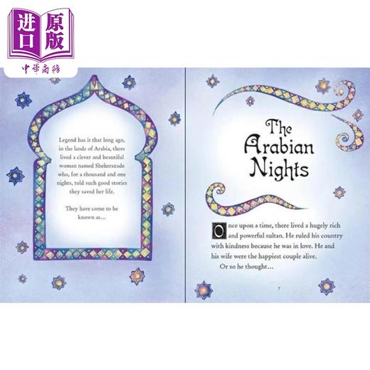预售 【中商原版】插画故事 一千零一夜 Usborne Illustrated Arabian Nights 英文原版 小初文学 儿童故事书童话寓言 精装儿童读物 商品图3