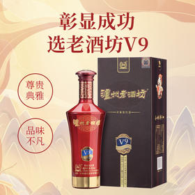 泸州老窖 老酒坊V9 浓香型白酒  500ml 单瓶装