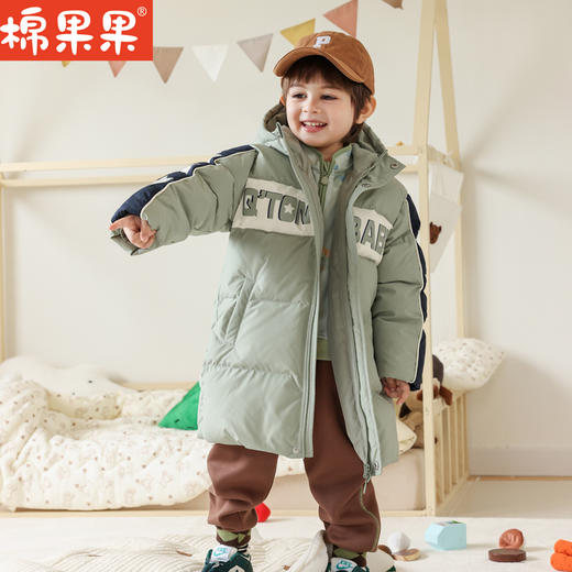 棉果果冬季新品男童长款羽绒服M412102923661 商品图0