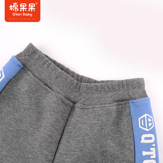 棉果果冬季新品男奥粒绒针织加绒长裤M412200423683 商品图3