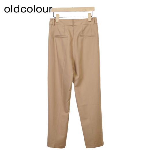 oldcolour高腰通勤休闲裤秋季新款直筒显瘦长款西装裤女O32073211 商品图3