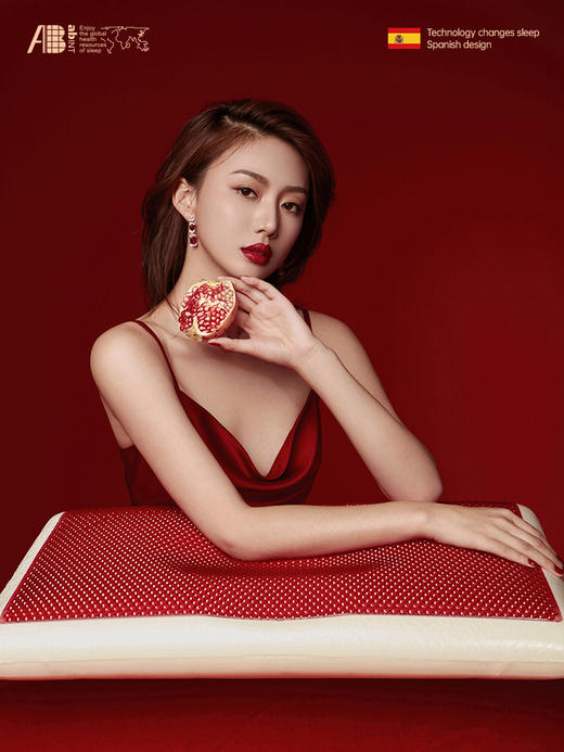 AB-红石榴3D高维凝胶多福枕枕头护颈椎助睡眠记忆棉枕芯zt01576【CP】 商品图1