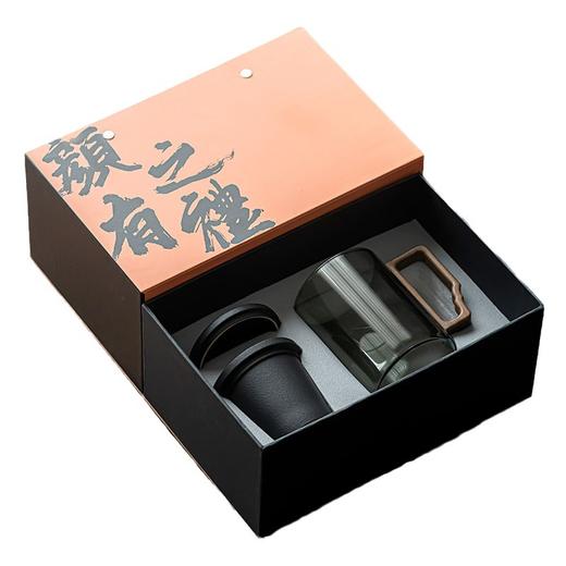 「精致礼盒装！五色可选」茶水分离泡茶杯玻璃办公室喝茶杯子大容量水杯带盖过滤马克杯礼品餐饮用具 商品图4