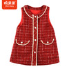 棉果果春季新品中国红女童小香风背心裙M522702423654 商品缩略图1