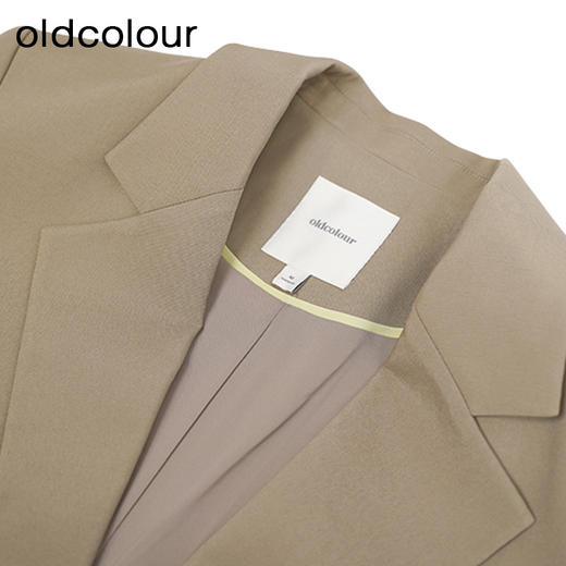 oldcolour卡其色西装外套秋季新款高级感宽松休闲西服女O32048205 商品图2