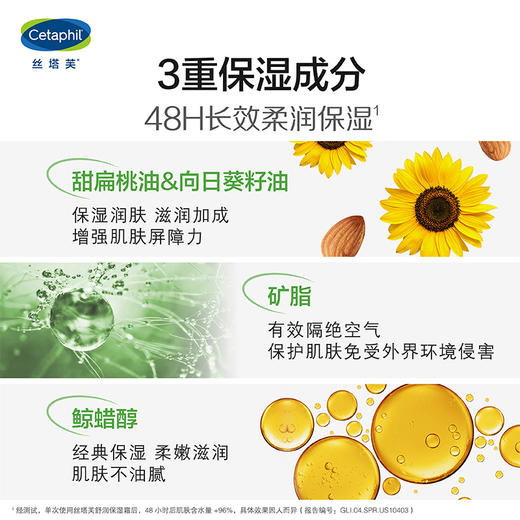 【跨境】Cetaphil 丝塔芙乳液550g 澳版 舒润保湿霜 润肤面霜保湿滋润身体乳敏感一抹奶油肌 商品图3