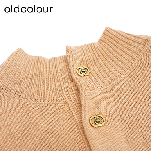 oldcolour设计感针织套头衫秋季新款半高领毛衣打底女O34052431 商品图4
