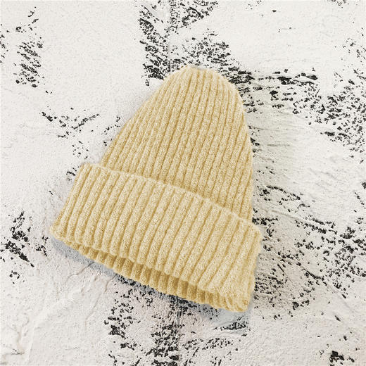 【简约毛线儿童帽！厚实保暖】个性儿童毛线帽，韩版时尚纯色光板针织帽，男秋冬保暖套头帽子，柔软细腻的面料，舒适亲肤；独特简约设计lm 商品图12