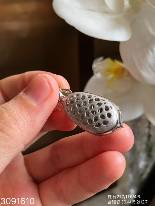 3091610，玻璃福豆吊坠。具体价格微信咨询 商品图8