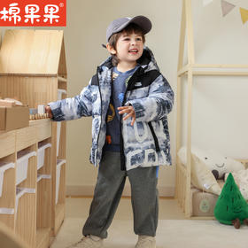棉果果冬季新品中长款男童印象派羽绒服M412102923664