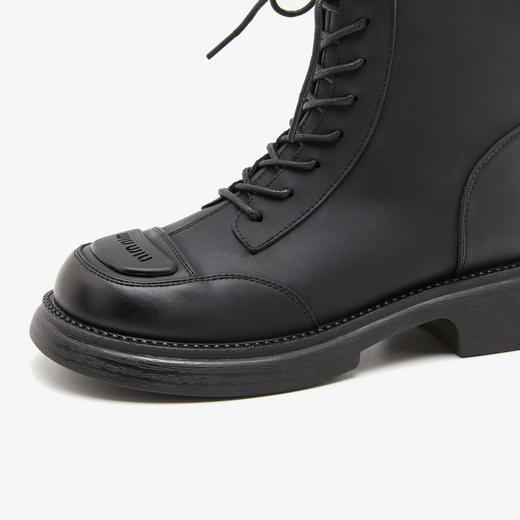 西遇英伦风马丁靴女新款秋冬甜酷小众配裙子中筒靴弹力短靴子D2234328 商品图2