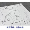 【大彩图】李晓明工笔画白描底稿斗方小品《白荷栖翠》荷花临摹勾线花鸟线稿K082 商品缩略图4