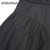 oldcolour法式气质连衣裙秋季新款撞色拼接长袖中长裙GO31103855 商品缩略图3