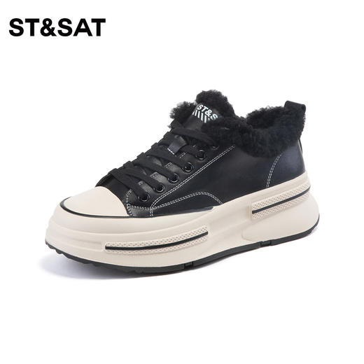 星期六保暖绒里厚底休闲板鞋SS34112456 商品图8