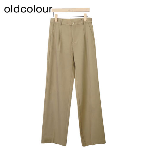 oldcolour显瘦阔腿裤秋季新款高腰气质垂感西装休闲裤女O32073202 商品图1