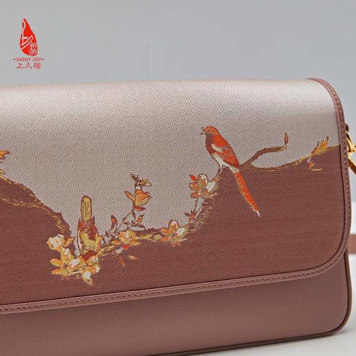 SAINTJOY/上久楷 宋锦斜背包  鹊上枝头 BWW22A1401 商品图11