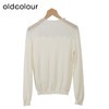 oldcolour设计感套头针织衫秋季新款镂空拼接半高领打底O34052425 商品缩略图3