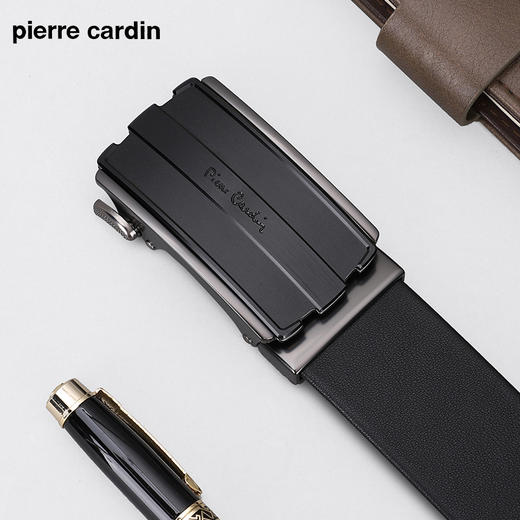 皮尔卡丹“商务休闲”系列磨砂扣牛皮男士皮带腰带 商品图2