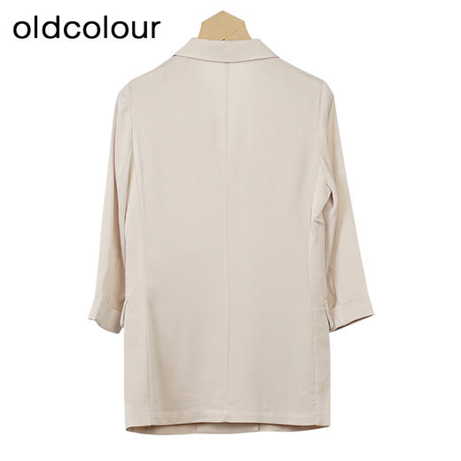 oldcolour杏色简约西装秋季新款气质百搭通勤外套女GO31048873 商品图1