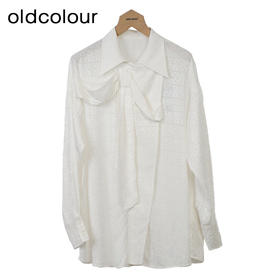 oldcolour简约通勤衬衫秋季新款设计感宽松长袖上衣女GO31063851