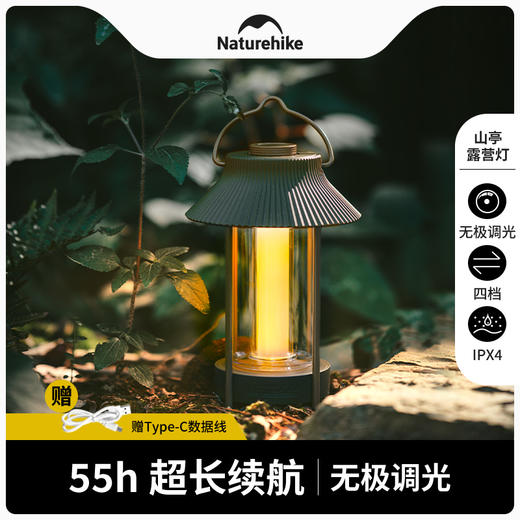 Naturehike挪客户外露营灯帐篷照明灯挂灯野营营地灯应急移动充(货号:CNK2300DQ013) 商品图0