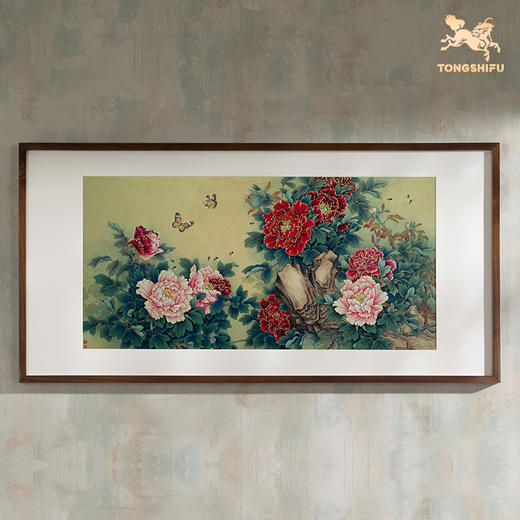 铜师傅 手工錾刻 铜雕画《花香满园》客厅玄关沙发背景墙装饰画 商品图2