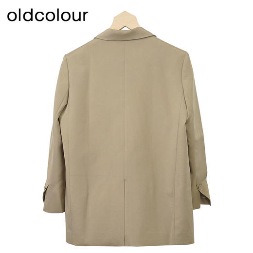 oldcolour卡其色西装外套秋季新款高级感宽松休闲西服女O32048205 商品图1